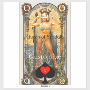 Tarot Card Queen of Spades Thunder_Cove