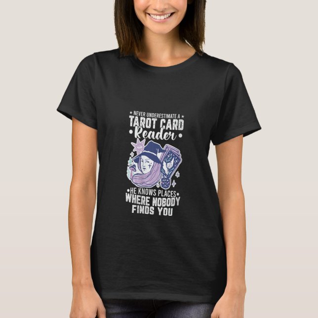 Tarot Card Reader Beginner Reading Game Set Guide  T-Shirt (Front)