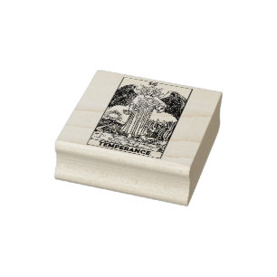 Tarot Card: Temperance: Personalised Text Rubber Stamp
