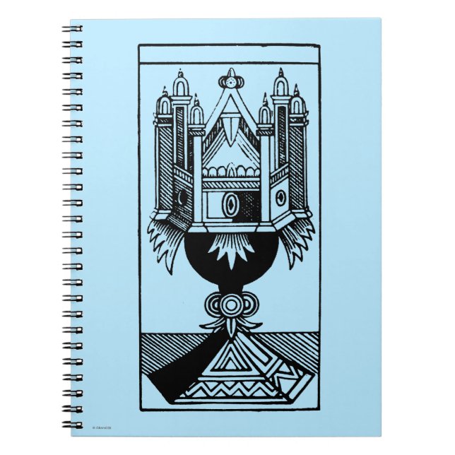 Tarot Card: The Ace Of Cups Notebook (Front)