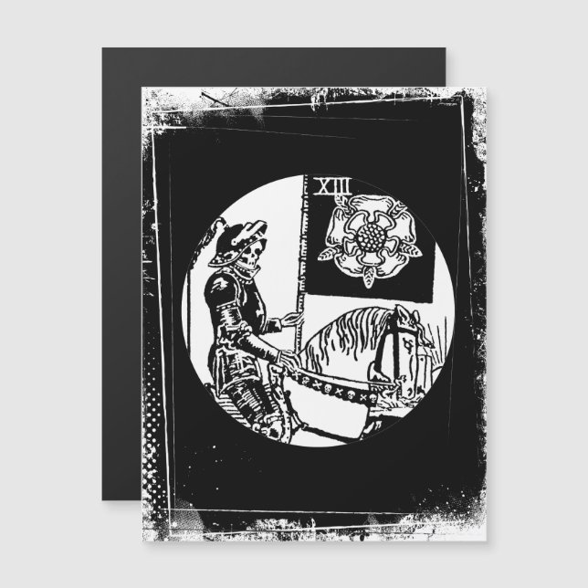 Tarot Card The Death Rider Waite Deck Symbol (Front/Back)