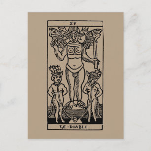 Tarot Card: The Devil Postcard