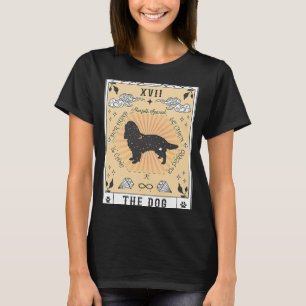 Tarot Card The Dog Norfolk Spaniel Celestial Space T-Shirt