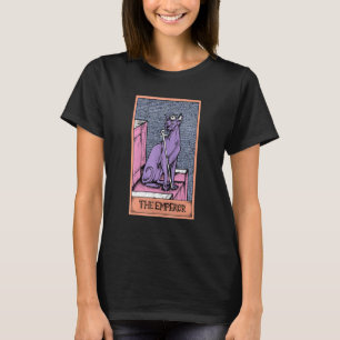 Tarot Card The Emperor And Sphynx Cat Occult Grap T-Shirt