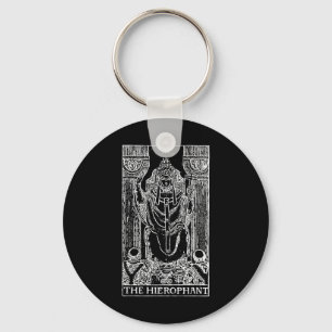 Tarot Card The Hierophant - The Pope Occult Gift  Key Ring