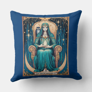 Tarot Card, the High Priestess 2 Cushion