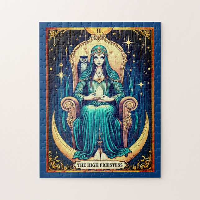 Tarot Card, the High Priestess 2 Jigsaw Puzzle (Vertical)