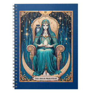 Tarot Card, the High Priestess 2 Notebook
