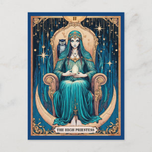 Tarot Card, the High Priestess 2 Postcard
