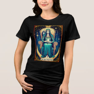 Tarot Card, the High Priestess 2 Tri-Blend Shirt