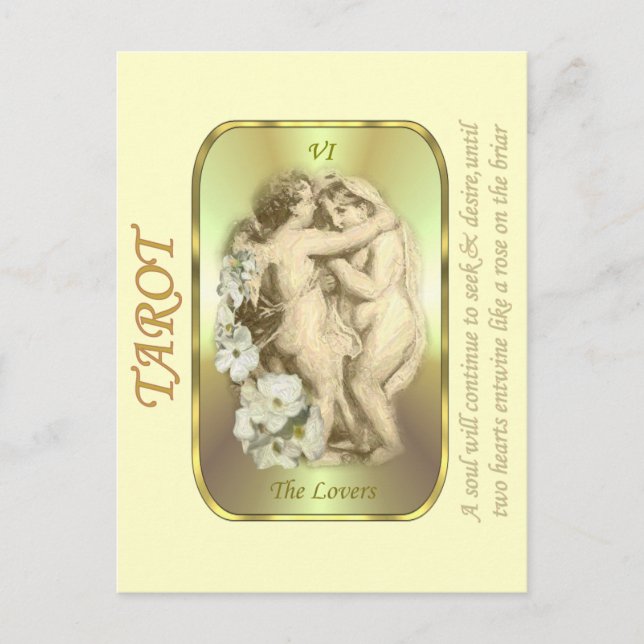 Tarot Card - The Lovers (Front)
