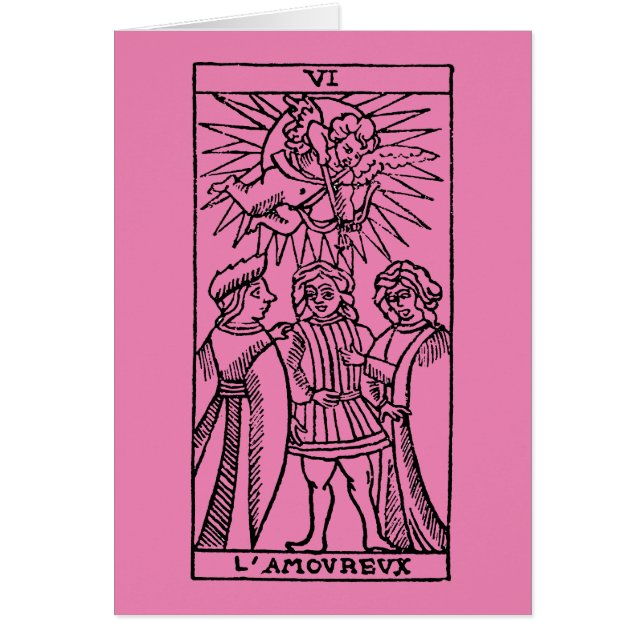 Tarot Card: The Lovers (Front)