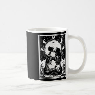 Tarot Card The Lovers Skeleton Goth Halloween  Coffee Mug