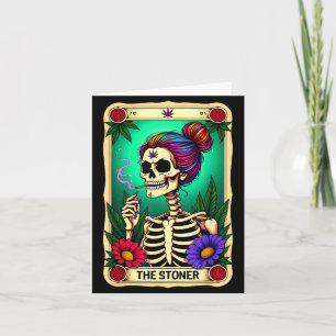 Tarot Card The Messy Bun Skeleton Halloween