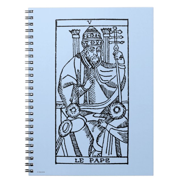 Tarot Card: The Pope Notebook (Front)