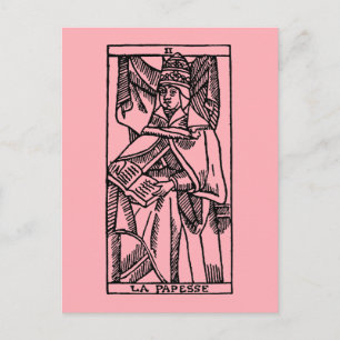 Tarot Card: The Popess Postcard