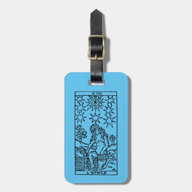 Tarot Card: The Stars Luggage Tag (Front Vertical)