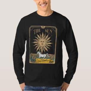 Tarot Card The Sun Psychic Reader Occult Metaphysi T-Shirt