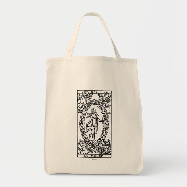 Tarot Card: The World Tote Bag (Front)
