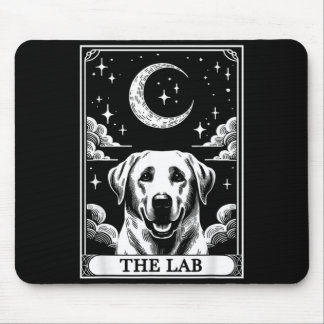 Tarot Card Vintage Half Moon Labrador Retriever Mouse Pad