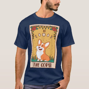 Tarot CardOccult Magic Occultism Dog Corgi  T-Shirt