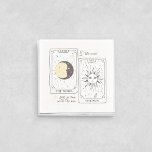 Tarot Cards | Bridal Shower | Wedding | Neutrals Napkin<br><div class="desc">Tarot Card tableware to get everyone talking 🖤 This design is compatible with all napkin sizes - just MAKE SURE to change the initials to the guest(s) of honour!</div>