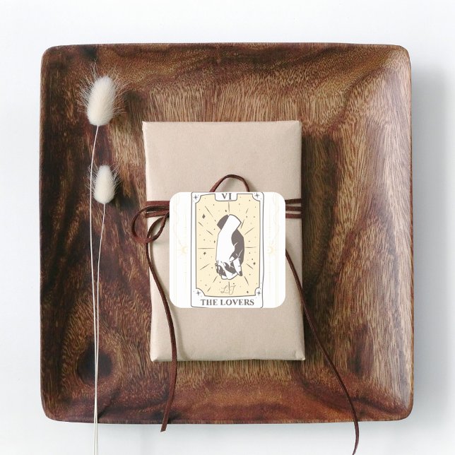 Tarot Cards | Bridal Shower | Wedding | Neutrals Square Sticker (Creator Uploaded)