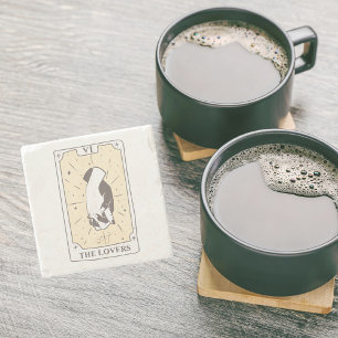 Tarot Cards   Bridal Shower   Wedding   Neutrals Stone Coaster