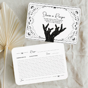 Tarot Cards   Bridal   Wedding   Recipe Card   B+W