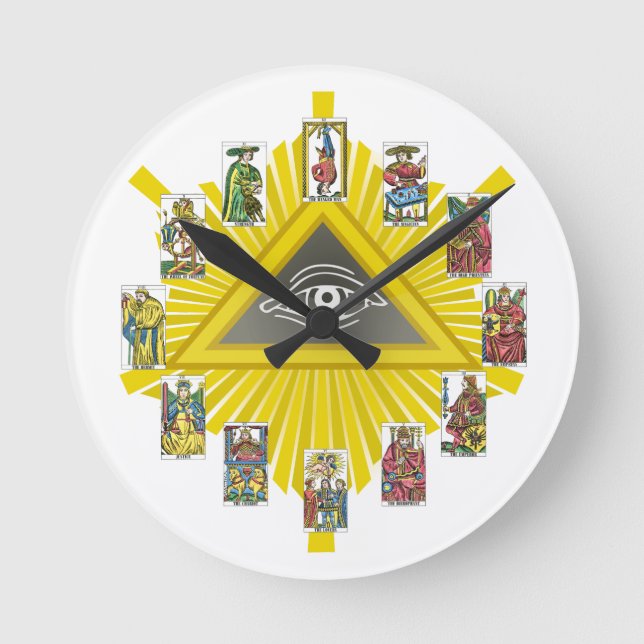 Tarot Cards Fortune Teller Clock (Front)