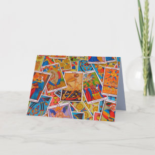 tarot cards greeting card