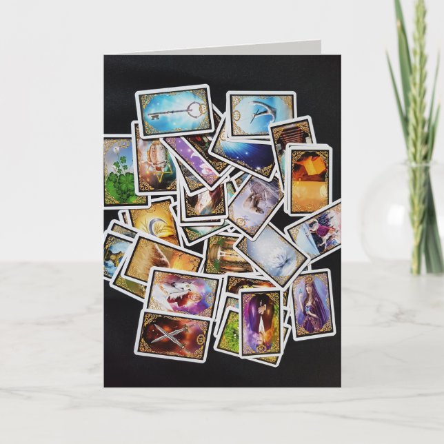 tarot cards greeting card (Front)