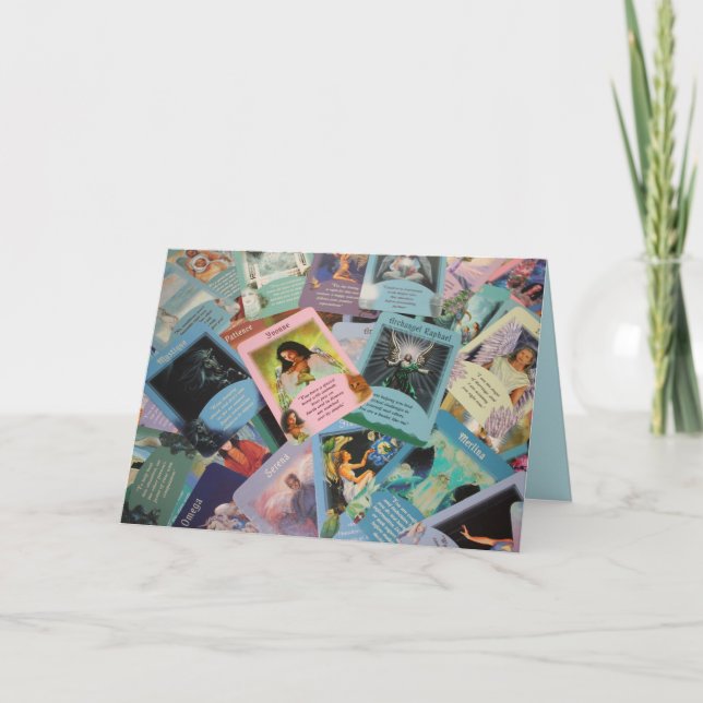 tarot cards greeting card (Front)