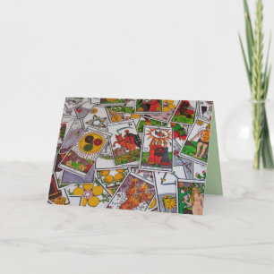 tarot cards greeting card