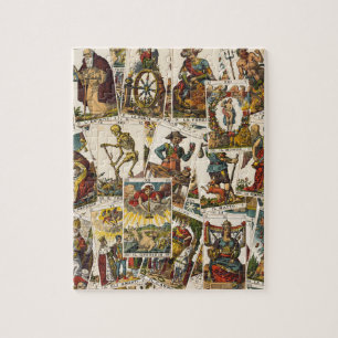 Tarot cards pattern jigsaw puzzle