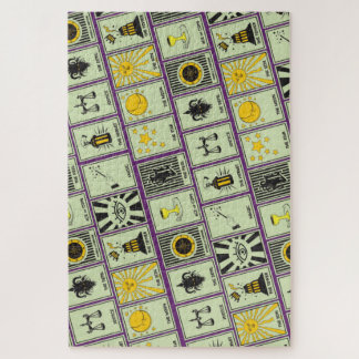Tarot Cards Pattern Jigsaw Puzzle