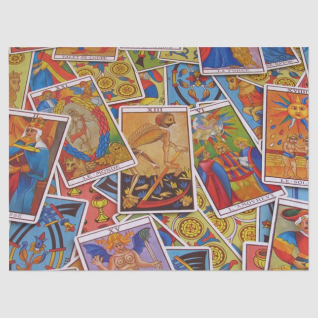 tarot cards tissue paper (Front)