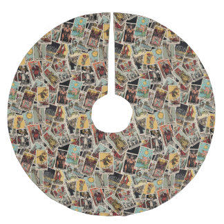 Tarot Cars Christmas Tree Skirt - Vintage Pattern