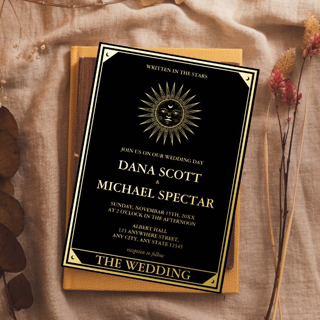 Tarot Celestial Wedding Sun Moon Stars Gold (Creator Uploaded)