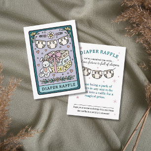 Tarot Diaper Raffle Girl Baby Shower Enclosure Car