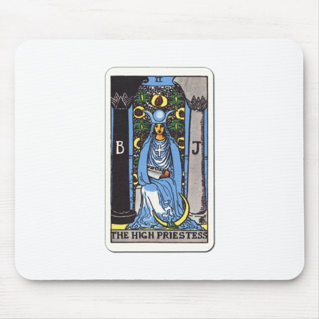 Tarot Die Hohepriesterin The High Priestess Mouse Pad (Front)