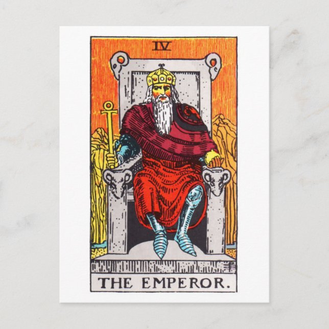 tarot-emperor postcard (Front)