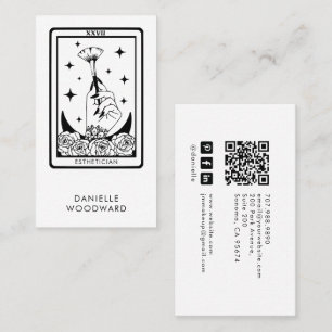 Tarot Esthetician Branding QR Code Business Card
