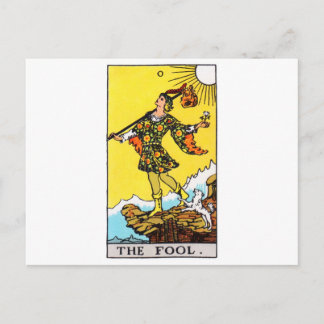 tarot-fool postcard
