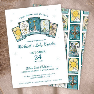 Tarot Fortune Teller Celestial Baby Shower Invitation