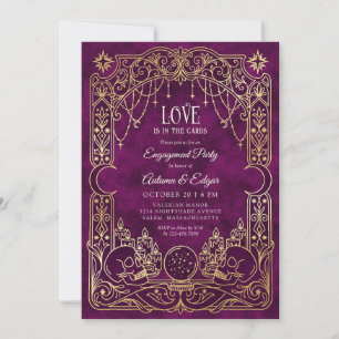 Tarot Halloween Gothic Wedding Invitation