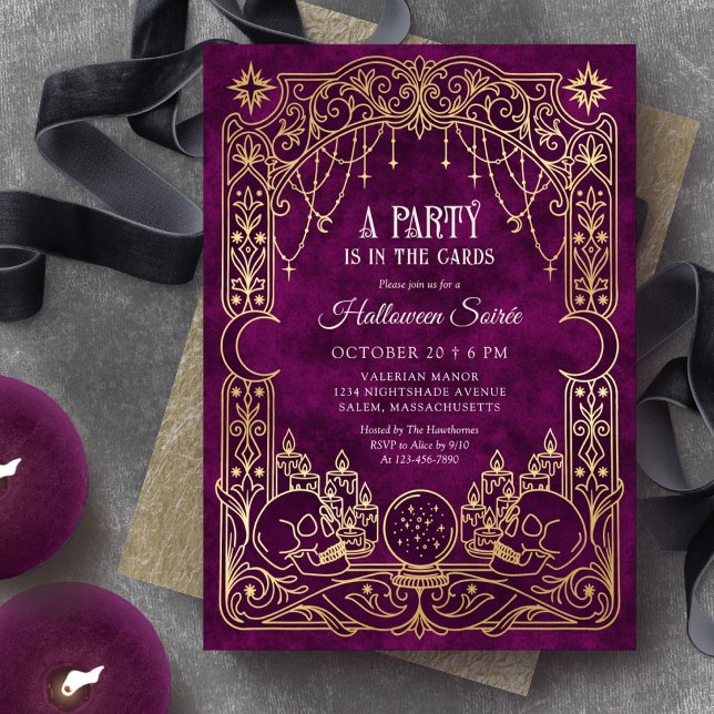 Tarot Halloween Party Invitation (Creator Uploaded)