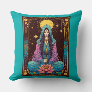Tarot Illustration, the High Priestess Cushion