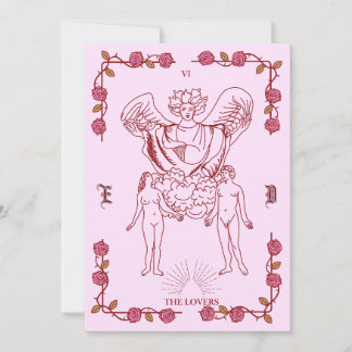 Tarot Inspired Wedding Invitation 