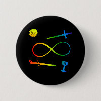 Tarot Lemniscate: The Magician & Elements Rainbow